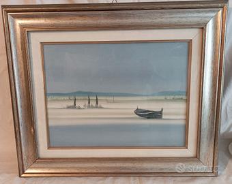 Olio su tela, marina di Luciani Pittore