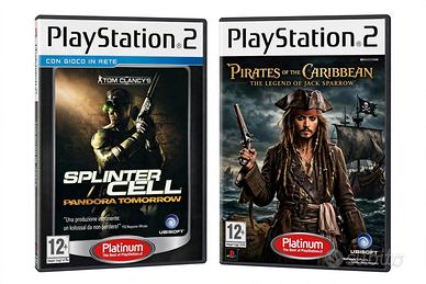 set  ps2  Splinter Cell - pirati dei  caraibi
