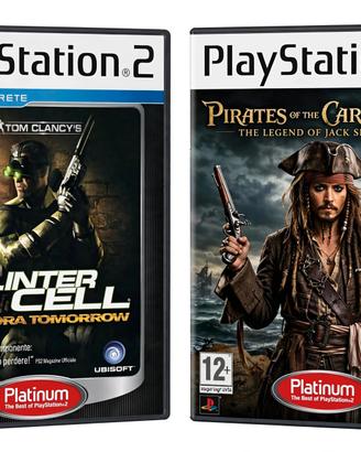 set  ps2  Splinter Cell - pirati dei  caraibi