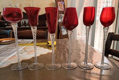 6 calice vintage cristallo ANDREA FONTEBASSO