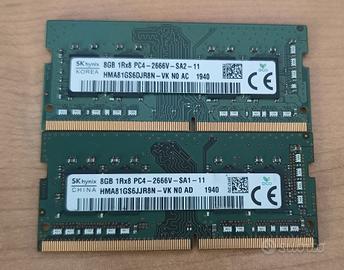 RAM notebook portatile 16GB (8 x 2) SK hynix