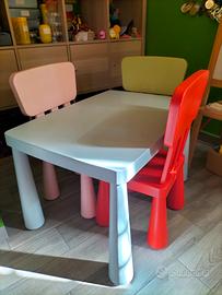 Tavolo bambini con 3 sedie