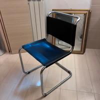 Sedia pelle stile Bauhaus (disponibilità 3 sedie)