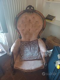 2 poltrone e 2 sedie Luigi XV da restaurare