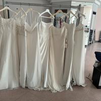 Stock abiti da sposa e sposo.