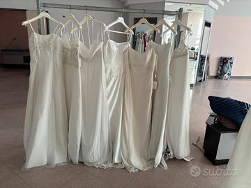 Stock abiti da sposa e sposo.