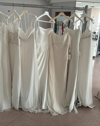 Stock abiti da sposa e sposo.