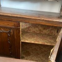 Antica credenza da sacrestia in legno