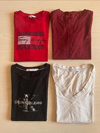 Lotto 4 tshirt calvin klein tommy hilfiger