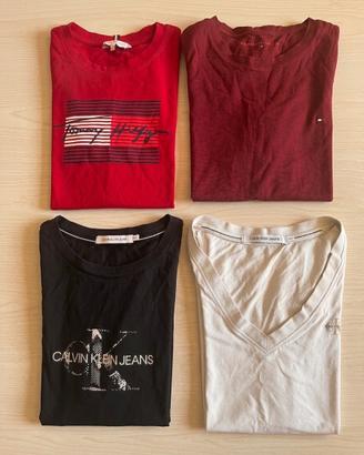 Lotto 4 tshirt calvin klein tommy hilfiger