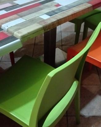 Stock Arredamento: 15 Tavoli Werzalit e sedie