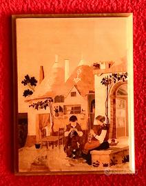 Tarsia in legno di Andrea Gusmai autenticata