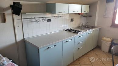 Cucina azzurra.