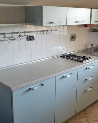Cucina azzurra.