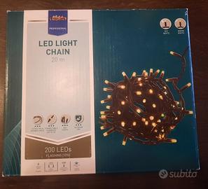 Catena luci natalizie a LED 20 mt.