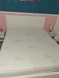 Letto contenitore in ecopelle completo