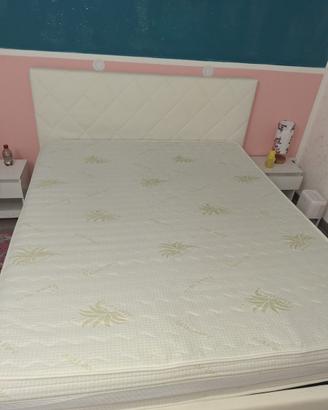 Letto contenitore in ecopelle completo
