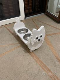 Porta ciotole fatto a mano mai usato