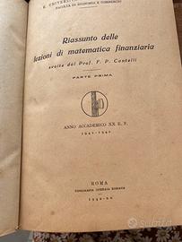 Matematica finanziaria e attuariale Cantelli