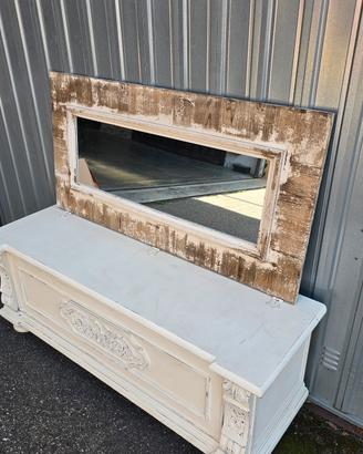 Specchio - appendiabiti Shabby Chic 