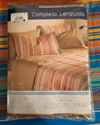 Set lenzuola matrimoniali Caleffi - nuovo