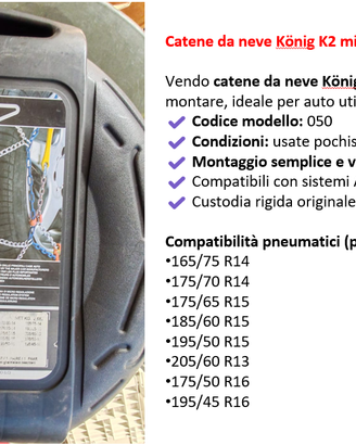 Catene da neve König K2 misura 050