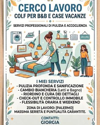 Pulizie beb,casa vacanza 