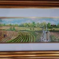 Quadro S. Scandura olio su tavola 30x51 cm