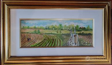 Quadro S. Scandura olio su tavola 30x51 cm