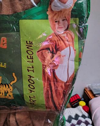 Vestito carnevale leone 3/4 anni