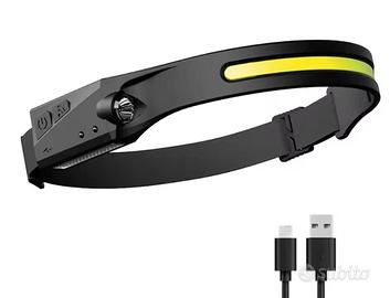 Frontalino led ricaricabile USB 