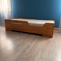 Lettino basso pino naturale 165 cm x 85 cm x 40 cm