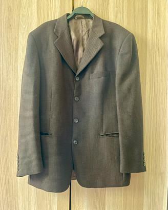 Giacca Renato Balestra micro-pied-de-poule marrone