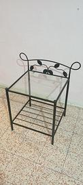 comodino ferro battuto 