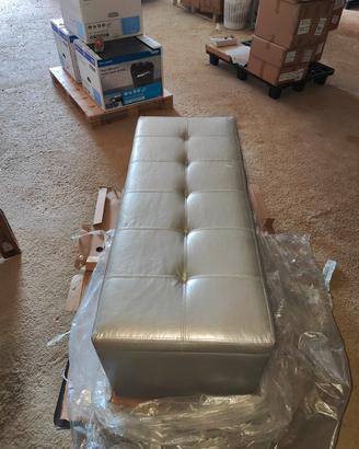 Pouf Contenitore Argento 