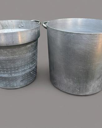 Pentolone con scolapasta professionale-Alluminio