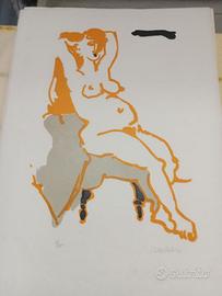 CANTATORE FAZZINI 4 LITOGRAFIE ORIGINALI FIRMATE