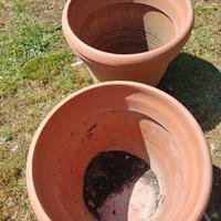  2 Vasi finto cotto+ 1 in coccio