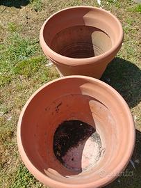  2 Vasi finto cotto+ 1 in coccio