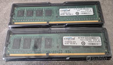 RAM Crucial DDR3 8GB (2x4GB) 1600MHz PC3-12800