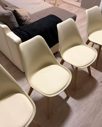 Set 6 sedie stile scandinavo
