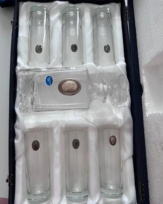 Set Bicchieri e Bottiglia Royal Family Sheffield