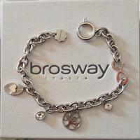 bracciale brosway, modello a catena con charm