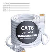 cavo di rete 30 metri cat 6 per esterno e interno