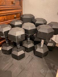 Manubri gommati palestra