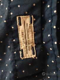 Camicia uomo blu a pois bianchi - Taglia M - Ottim