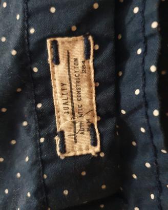 Camicia uomo blu a pois bianchi - Taglia M - Ottim
