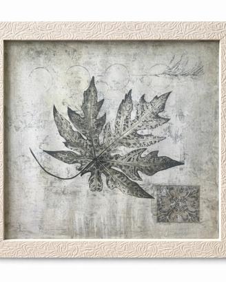 Quadro decorativo moderno con foglia