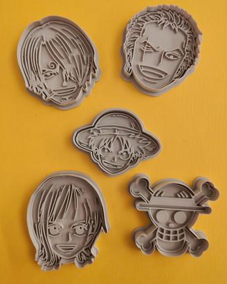 Titolo: Set 5 Stampini / Tagliabiscotti One Piece