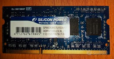 RAM DDR3 da 2 giga Nuova